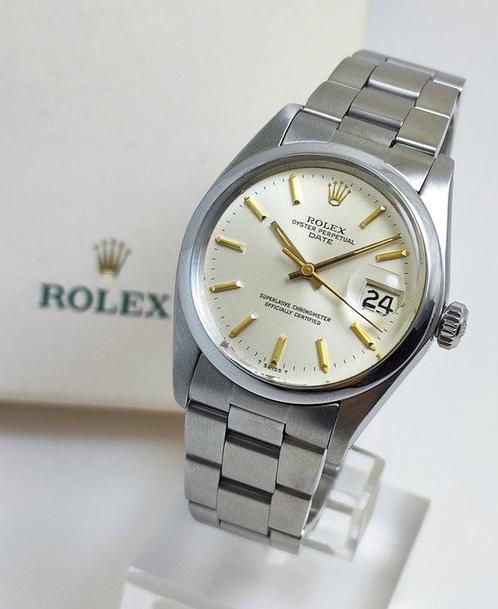 Rolex - Oyster Perpetual Date - Ref. 1500 - Heren - 1976, Bijoux, Sacs & Beauté, Montres | Hommes