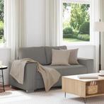 vidaXL Loveseat Sofa Lichtgrijs 120 cm Corduroy Stof, Verzenden, Nieuw