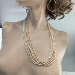 Ketting met hanger - 18 karaat Geel goud Parel - 64cm 18K