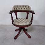 Chesterfield style - Fauteuil - Bois, Cuir - GIREVOLE