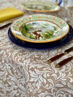 Gevlochten acanthusbladeren tafelkleed voor brede tafels,