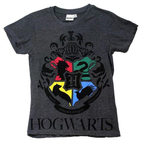 Harry Potter Hogwarts Kids T-Shirt Donkergrijs - Officiële, Kleding | Heren, T-shirts