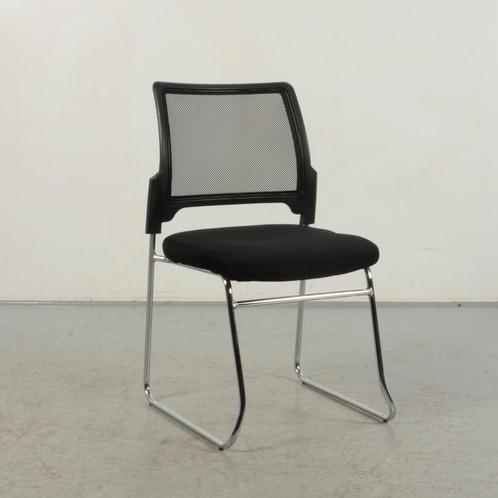 Vergaderstoel Frontseat - Zwart - Mesh rugleuning, Huis en Inrichting, Stoelen, Gebruikt, Ophalen of Verzenden