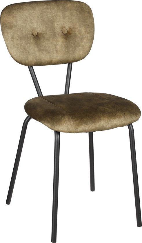 2dekans | Mica Decorations Monroe Eetkamerstoel - Stof Adore, Huis en Inrichting, Stoelen, Ophalen of Verzenden