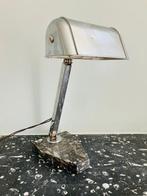 Lampe de bureau - Chrome, Marbre - Lampe Art Déco Bauhaus