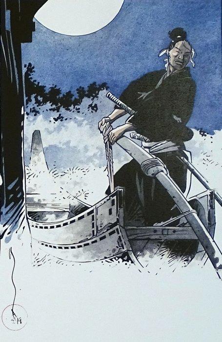 Michetz - 1 Offset Print - Kogaratsu - La barque sous la, Boeken, Strips | Comics