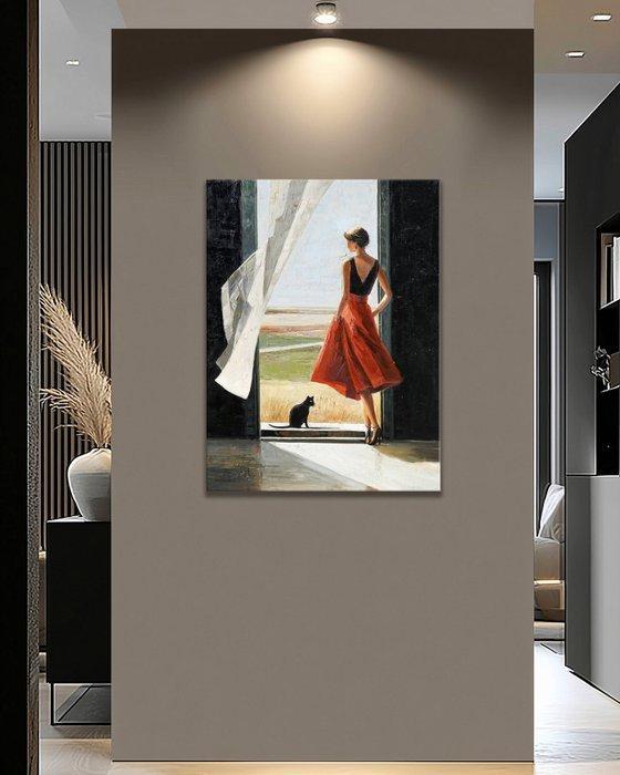 Pippo - The Quiet Threshold, Antiek en Kunst, Kunst | Schilderijen | Modern