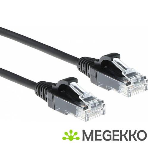 ACT Zwarte 10 meter LSZH U/UTP CAT6 datacenter slimline, Computers en Software, Overige Computers en Software, Nieuw, Verzenden