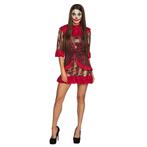 Halloween Clown Kostuum Rood Dames, Kleding | Dames, Verzenden, Nieuw