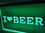 I love beer bier neon bord lamp verlichting reclame lichtbak, Huis en Inrichting, Verzenden, Nieuw