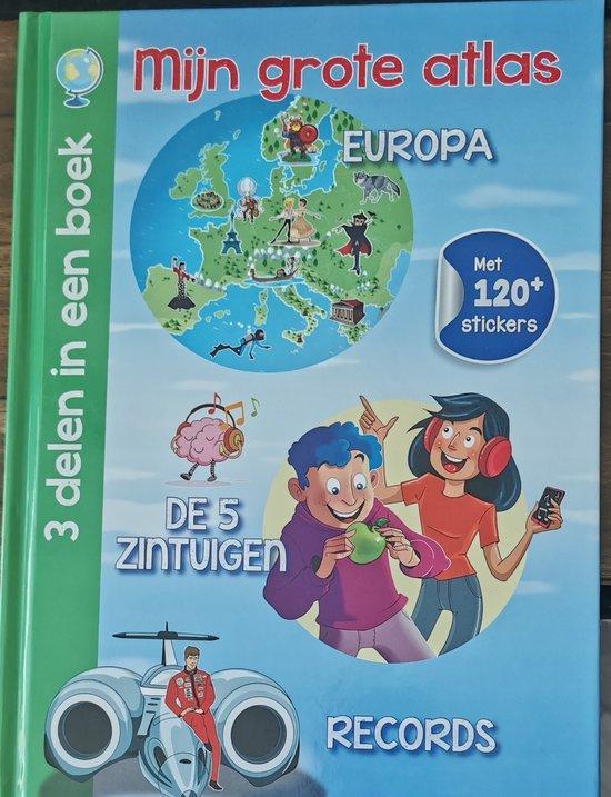 Mijn Grote Atlas Europa - 5 Zintuigen Records - 120+, Livres, Livres Autre, Envoi