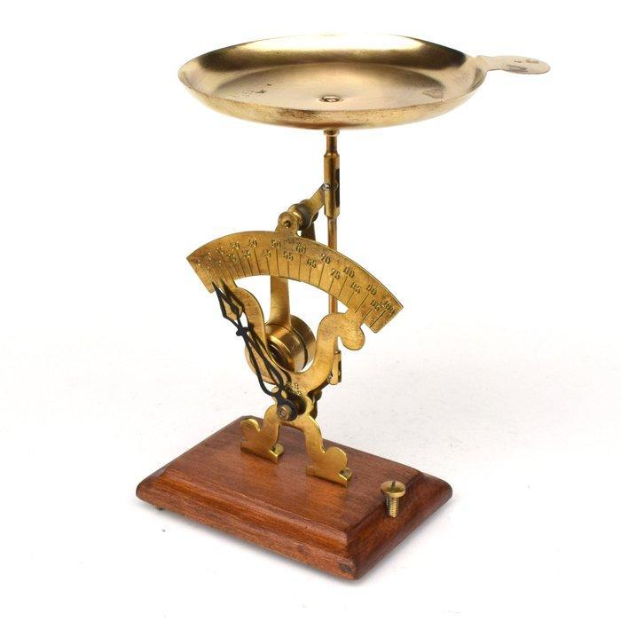 Narcissé Briais - Weegschaal - Vernikkeld messing - houten, Antiek en Kunst, Curiosa en Brocante