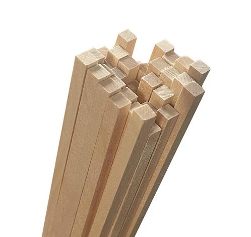 Set van 200 houten stokjes (vierkant, 3,5x3,5 mm, 28 cm len, Bricolage & Construction, Outillage | Autres Machines, Envoi