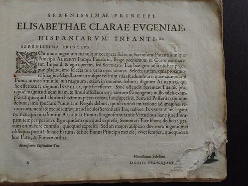 J. Francquart - Pompa funebris ... principis Alberti Pii -, Antiek en Kunst, Antiek | Boeken en Manuscripten