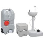 vidaXL Campingtoilet en wasbak met watertank, Caravans en Kamperen, Kampeeraccessoires, Nieuw