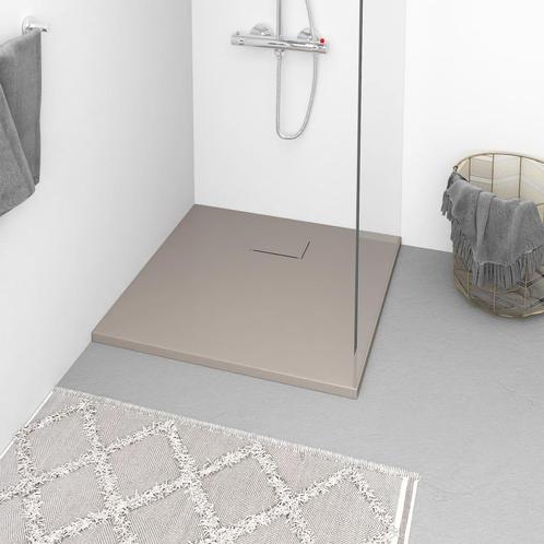 vidaXL Douchebak 80x80 cm SMC bruin, Doe-het-zelf en Bouw, Sanitair, Nieuw, Verzenden