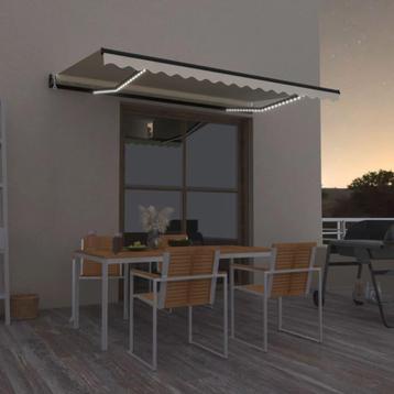vidaXL Luifel automatisch met LED en windsensor 450x300 cm, Verzenden