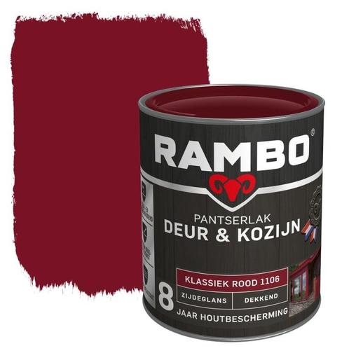Rambo Pantserlak Deur en Kozijn Klassiek Rood 1.5L, Doe-het-zelf en Bouw, Verf, Beits en Lak, Nieuw, Verzenden