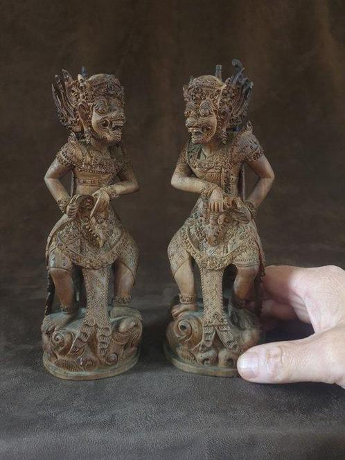 Sugriwa & Subali sandelhout 1930 - Indonesië  (Zonder, Antiek en Kunst, Kunst | Niet-Westerse kunst