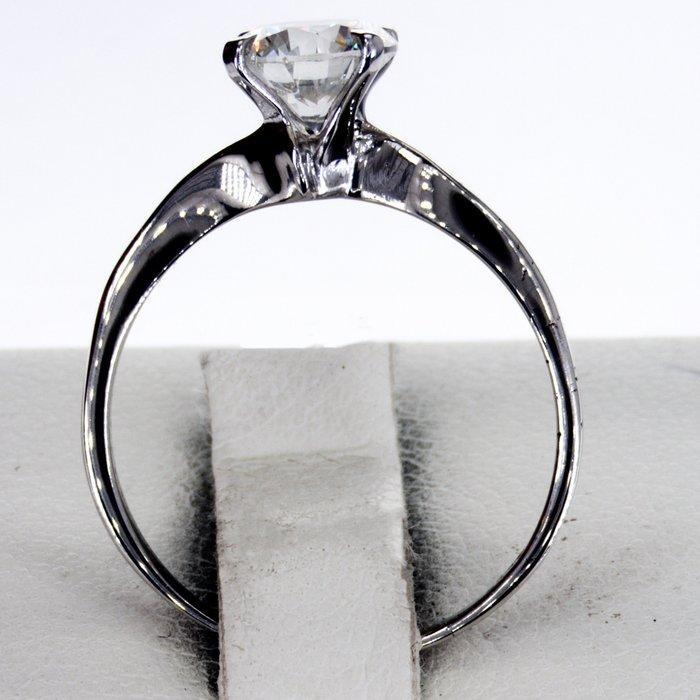 Zonder minimumprijs - Verlovingsring - 14 karaat Witgoud -, Handtassen en Accessoires, Antieke sieraden