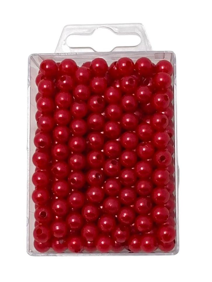 Parels rijgparels 19 Rood 8 mm, Maison & Meubles, Accessoires pour la Maison | Plantes & Fleurs artificielles