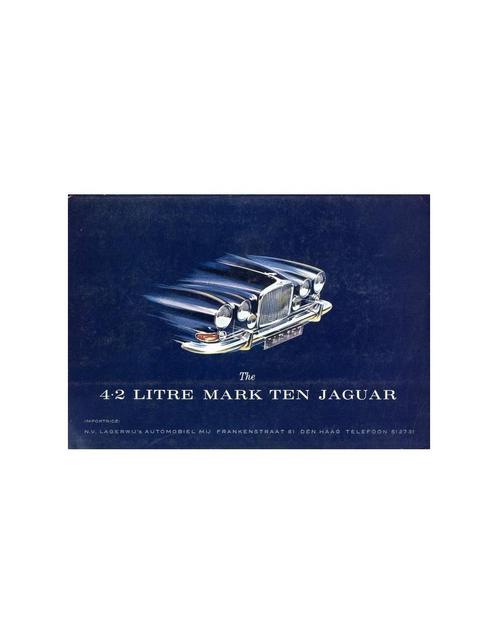 1966 JAGUAR 4.2 LITRE MK X BROCHURE NEDERLANDS, Boeken, Auto's | Folders en Tijdschriften
