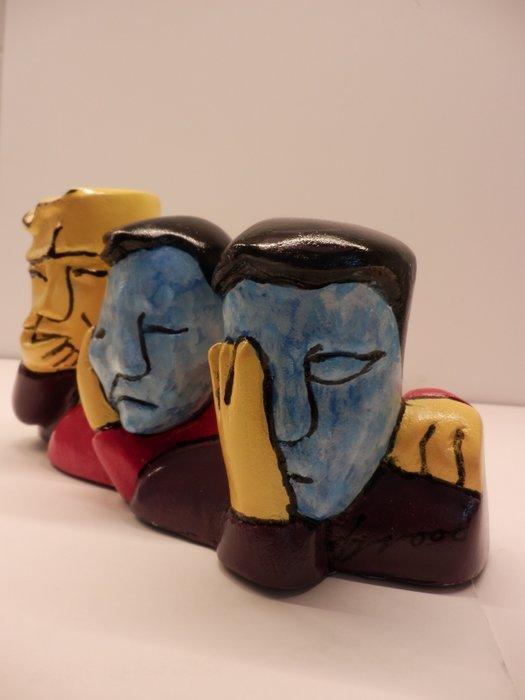 Herman Brood (1946-2001) - sculptuur, Horen Zien en Zwijgen, Antiek en Kunst, Antiek | Overige Antiek