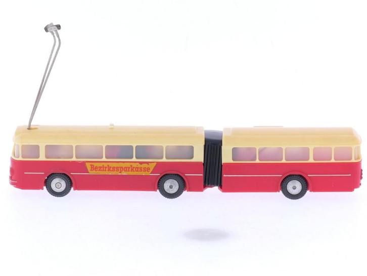 Schaal H0 Eheim 6104 (Brawa) gelede bus crème-rood #5886, Hobby en Vrije tijd, Modeltreinen | H0, Gebruikt, Ophalen of Verzenden