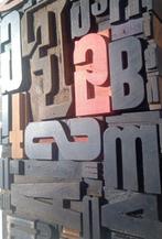 Drukblokken (50) - XL oude typografische letterblokjes -