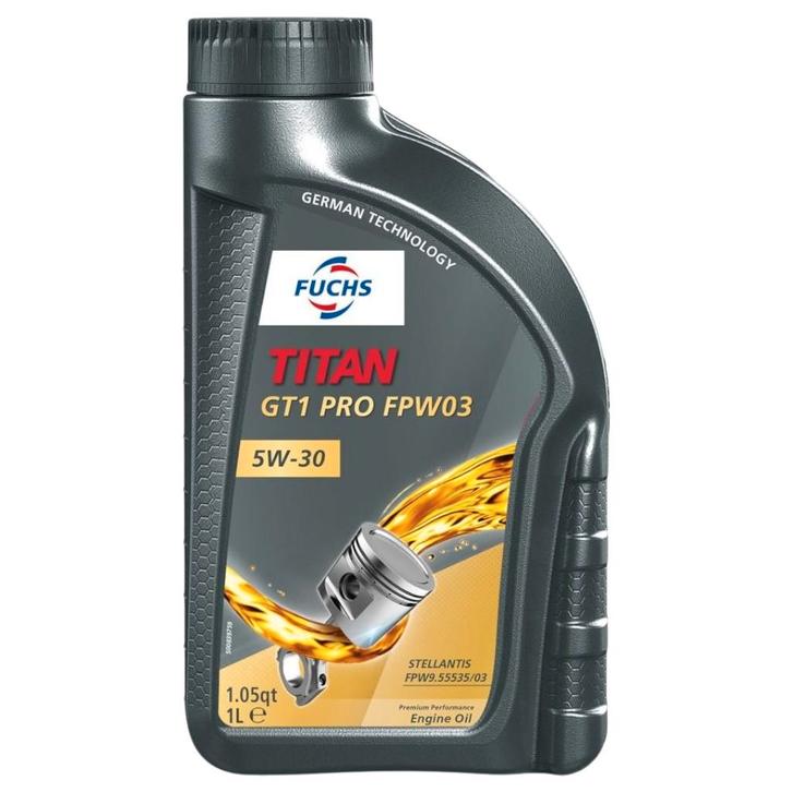 Fuchs Titan GT1 Pro FPW03 SAE 5W30 Motorolie 1 Liter, Auto diversen, Onderhoudsmiddelen, Verzenden