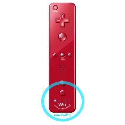 Wii Controller / Remote Motion Plus Rood Origineel, Games en Spelcomputers, Spelcomputers | Nintendo Wii, Zo goed als nieuw, Ophalen of Verzenden