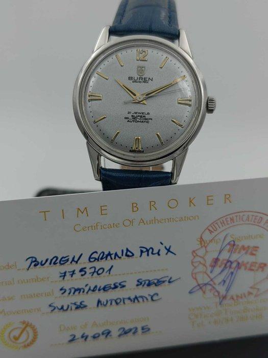 Buren - Grand Prix - Zonder Minimumprijs - Heren - 1960-1969, Handtassen en Accessoires, Horloges | Heren