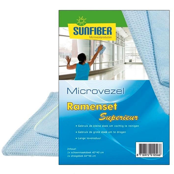 Ramendoeken Set Superieur - Professionele Microvezel, Huis en Inrichting, Schoonmaakartikelen, Ophalen of Verzenden