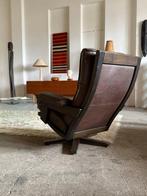 Leolux - Jan des Bouvrie - Sofa - Leder, Hout - brutalisme