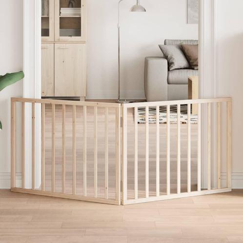 vidaXL Hondenhek inklapbaar 2 panelen 160 cm populierenhout, Dieren en Toebehoren, Hondenbenches, Nieuw, Verzenden