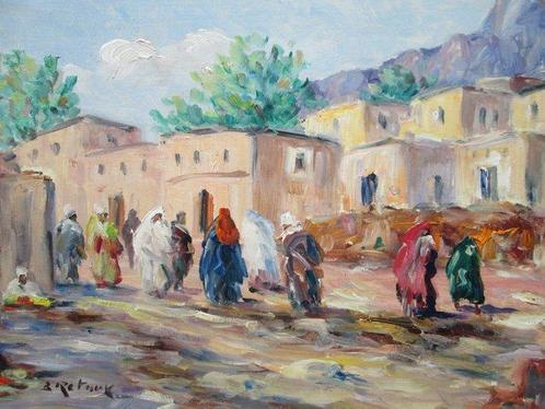 Bruno Retaux (1947) - Bled au Maroc, Antiek en Kunst, Kunst | Schilderijen | Klassiek