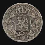 België. Leopold I. 5 Francs 1858, 18.102 ex. / Morin 44