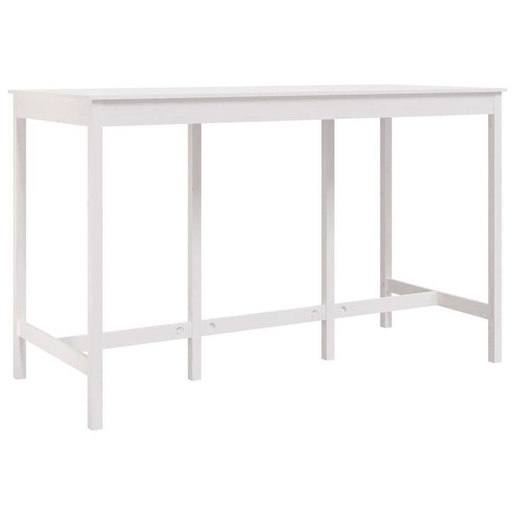 Bartafel Massief Grenen Wit | OP = OP | Koopje!, Huis en Inrichting, Tafels | Eettafels, 150 tot 200 cm, 50 tot 100 cm, Rechthoekig