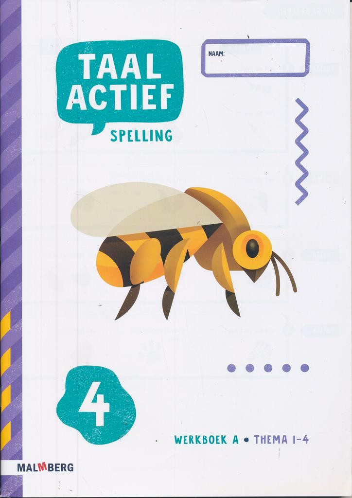 Taal Actief versie 5 Werkboek A Spelling (thema 1-4) groep 4, Livres, Livres scolaires, Envoi