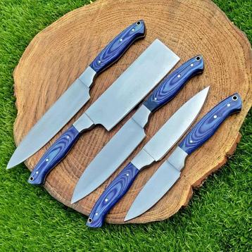 Couteau de cuisine - Chefs knife - Acier D2, Bois dur -