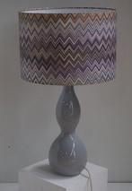 Vintage Yusos Salbu Lamp/ Shadow Missoni Fabric - Tafellamp