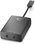 HP USB-C to 3 & 4.5 mm Adapter Zwart Nieuw, Ophalen of Verzenden, Zo goed als nieuw
