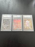 Pokémon - 3 Graded card - MEW EX FULL ART - METAL CARD & MEW