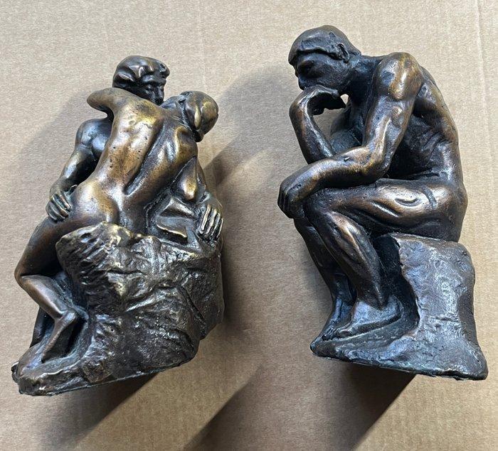 Editions Atlas - Beeldje - De Denker / De Kus (reproducties, Antiek en Kunst, Antiek | Keramiek en Aardewerk