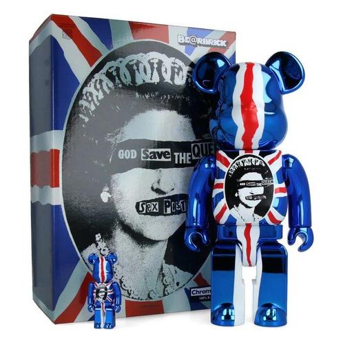 sex pistols - 400% & 100% Bearbrick set - Sex Pistols - God, Antiek en Kunst, Kunst | Schilderijen | Modern