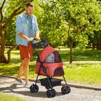 Hondenbuggy - Luxe PawHut - Vouwbaar en comfortabel - Grijs, Dieren en Toebehoren, Ophalen of Verzenden, Nieuw