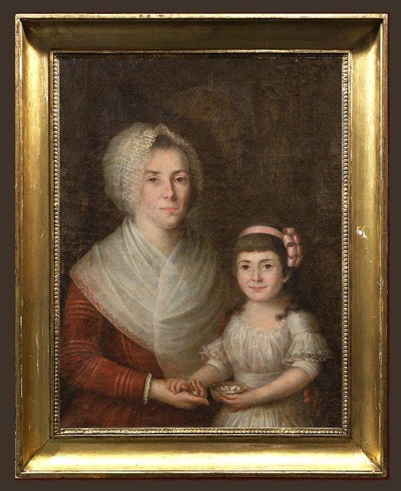 Late Georgian or Early Victorian Master (c. 1830) - Portrait, Antiek en Kunst, Kunst | Schilderijen | Klassiek