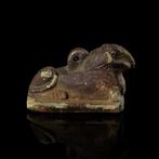 Égypte ancienne, période tardive Faience Figure de bélier de, Antiek en Kunst