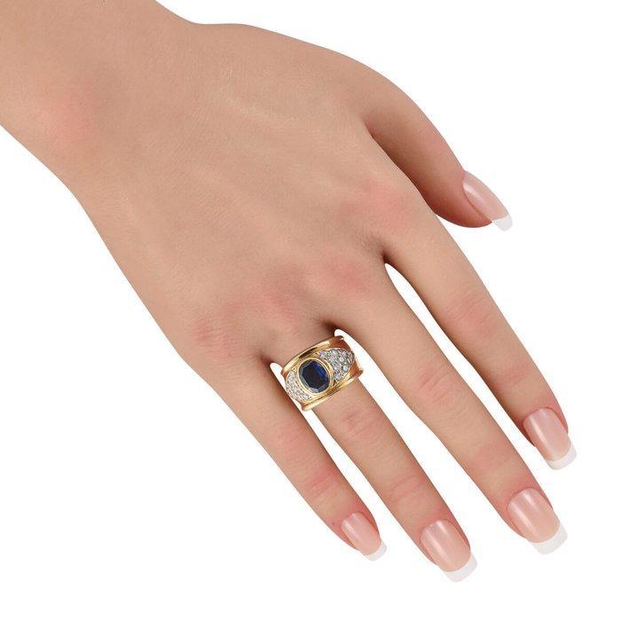 Bague - 18 carats Bague en or jaune 18 carats avec diamant, Bijoux, Sacs & Beauté, Bagues