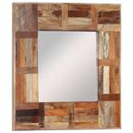 vidaXL Wandspiegel 50x50 cm massief gerecycled hout, Huis en Inrichting, Woonaccessoires | Spiegels, Nieuw, Verzenden